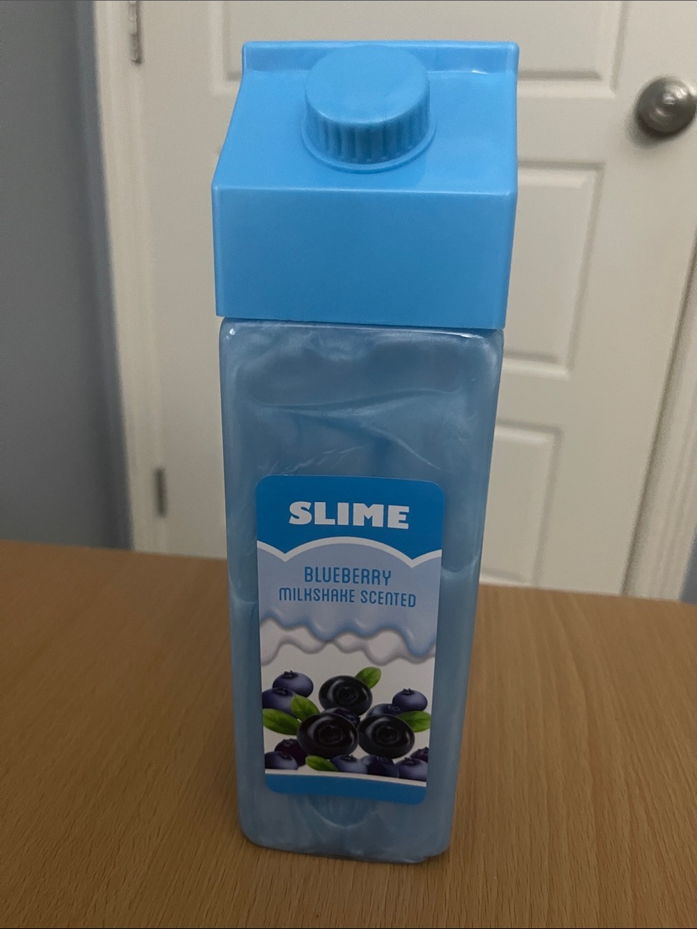Blueberry Milkshake Scented Slime - Blue